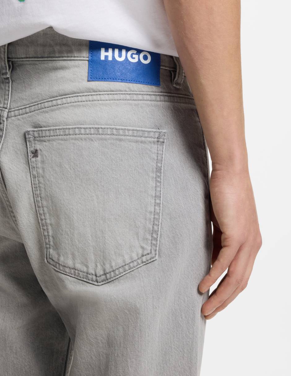 Jeans straight Hugo Blue lavado claro para hombre