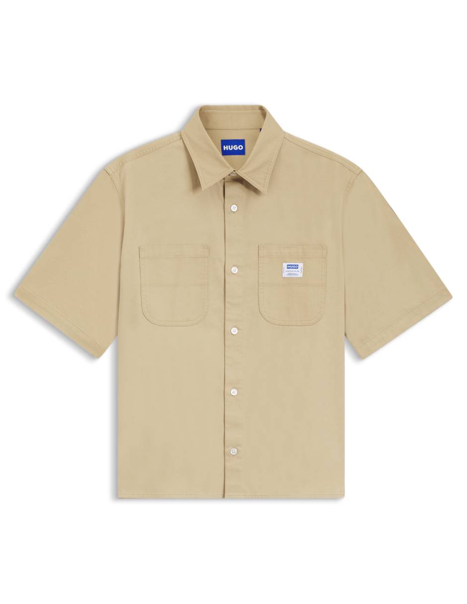 Camisa casual de algodón manga corta para hombre 5