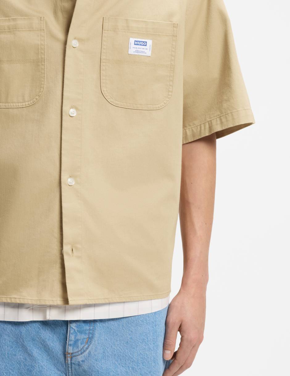 Camisa casual de algodón manga corta para hombre 2