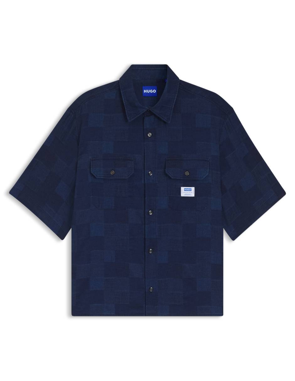 Camisa casual de algodón manga corta para hombre 5