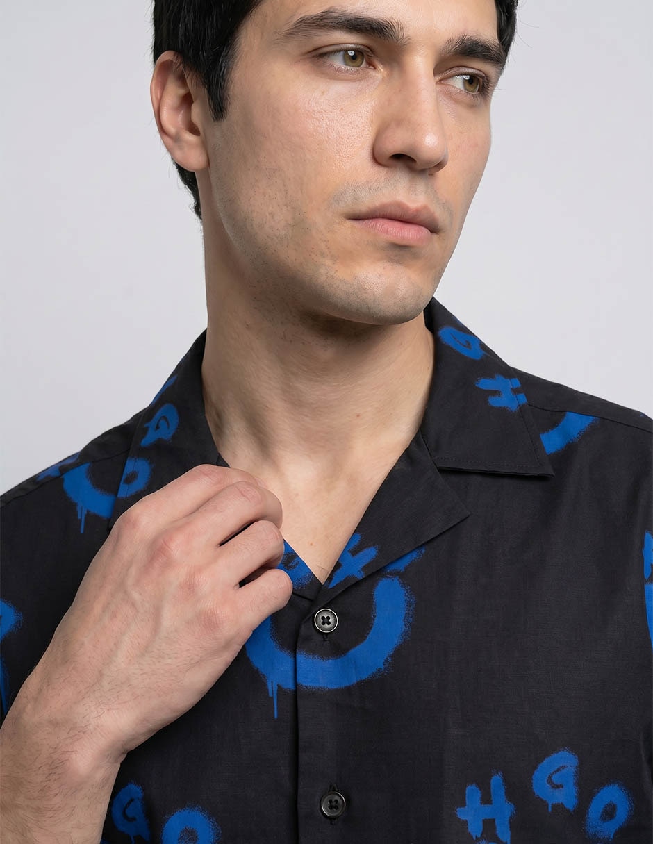 Camisa casual de algodón manga corta para hombre 3