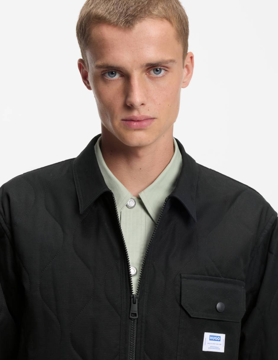 Chamarra casual capitonada para hombre 3
