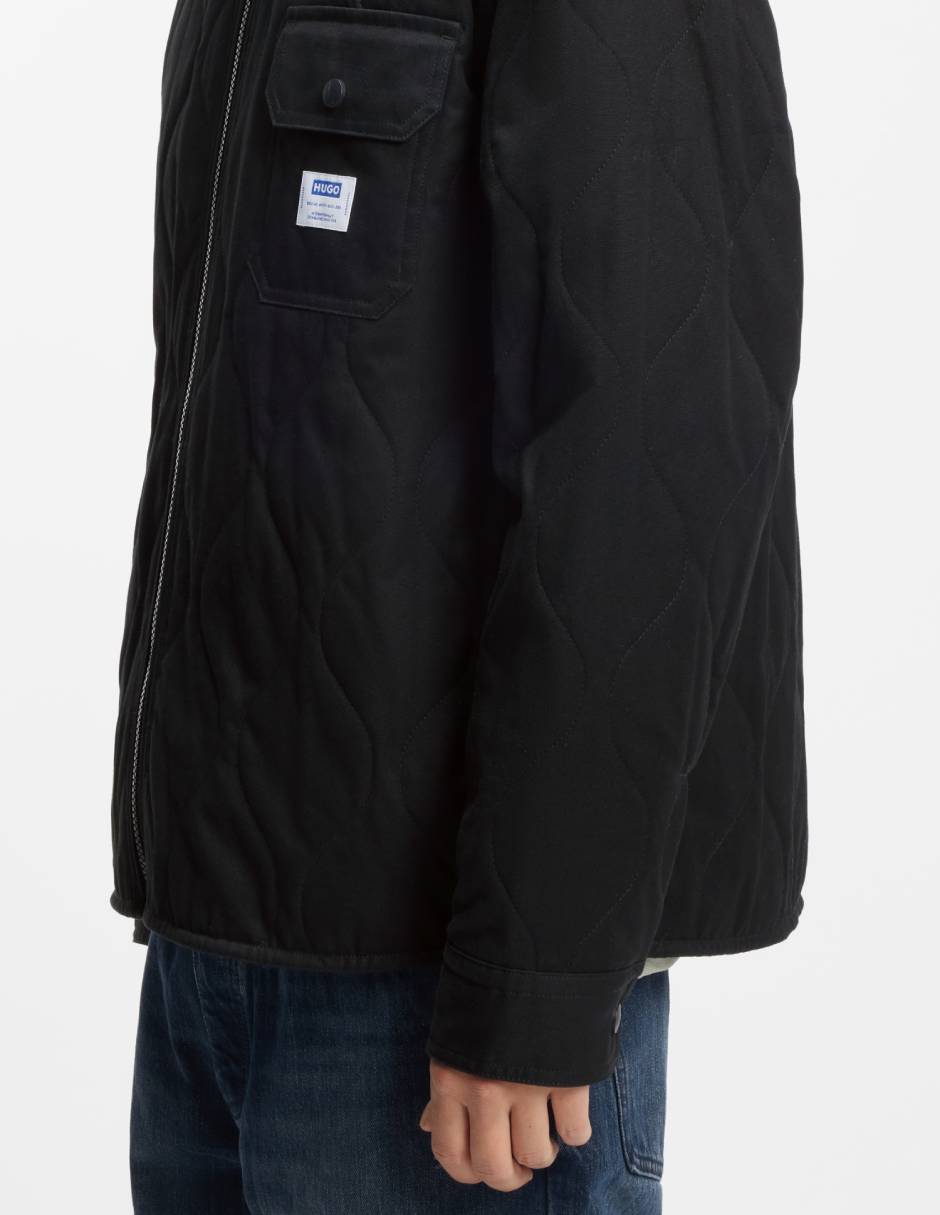 Chamarra casual capitonada para hombre 4