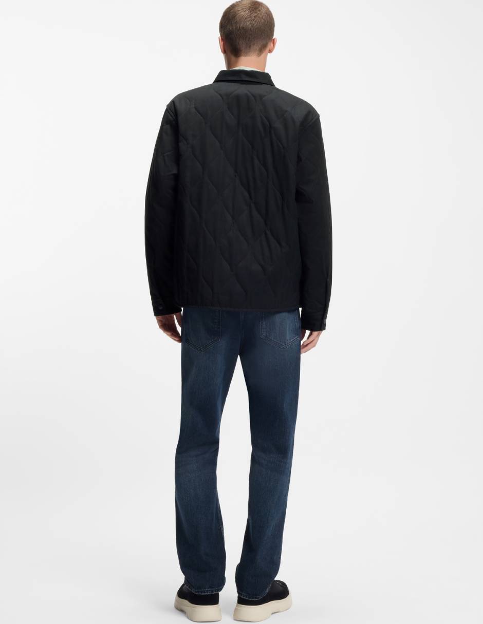 Chamarra casual capitonada para hombre 5