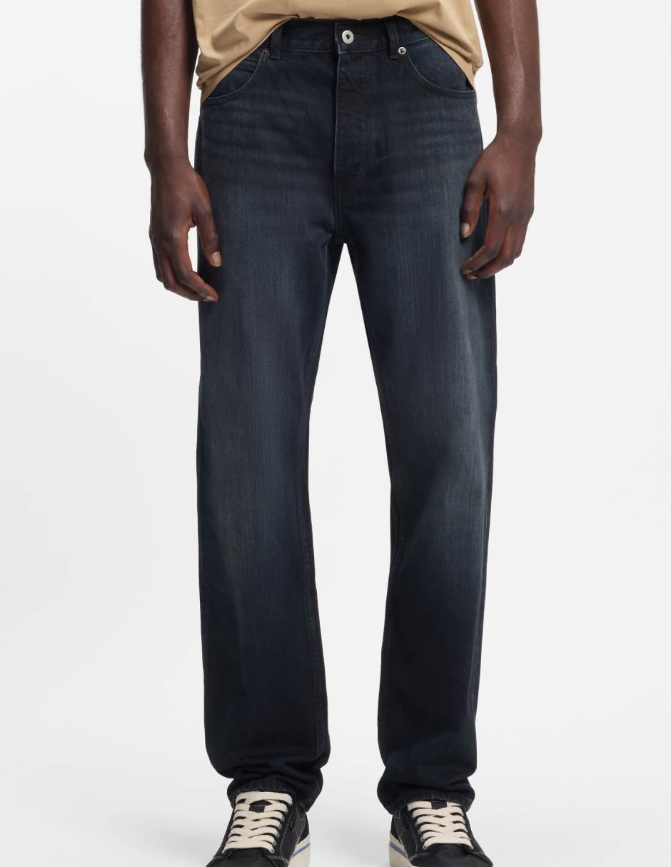 Jeans straight Hugo Blue lavado obscuro para hombre