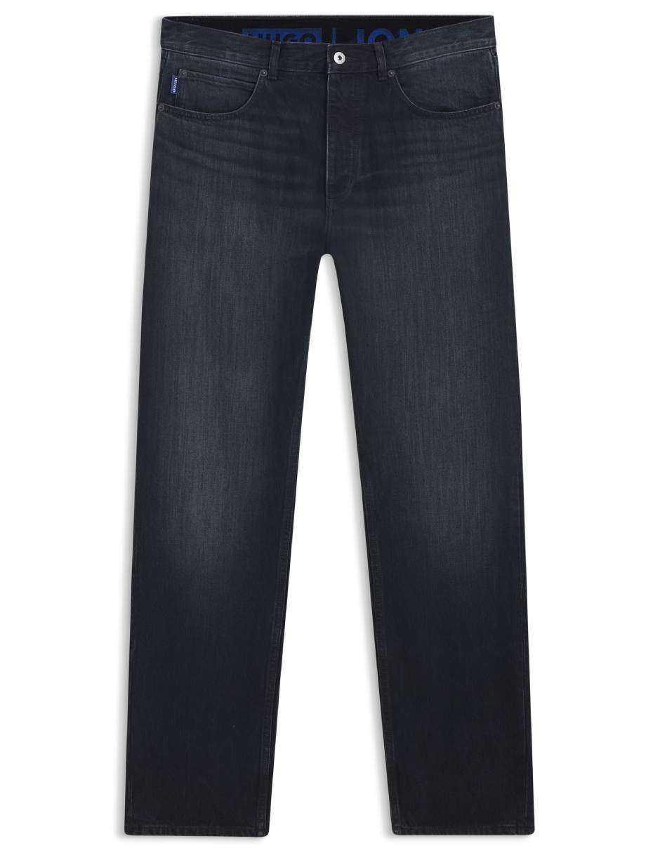 Jeans straight Hugo Blue lavado obscuro para hombre