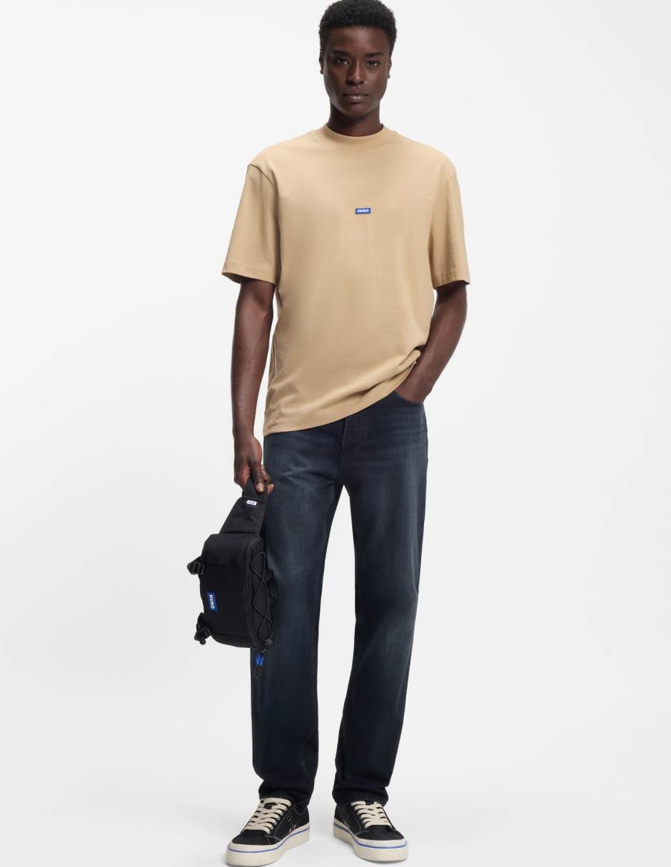 Jeans straight Hugo Blue lavado obscuro para hombre