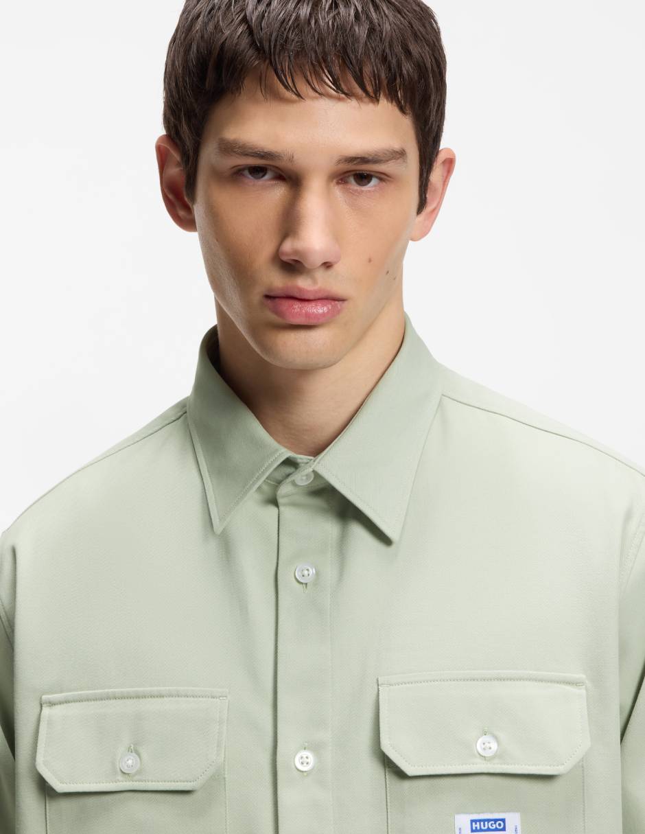 Camisa casual de algodón manga larga para hombre 3