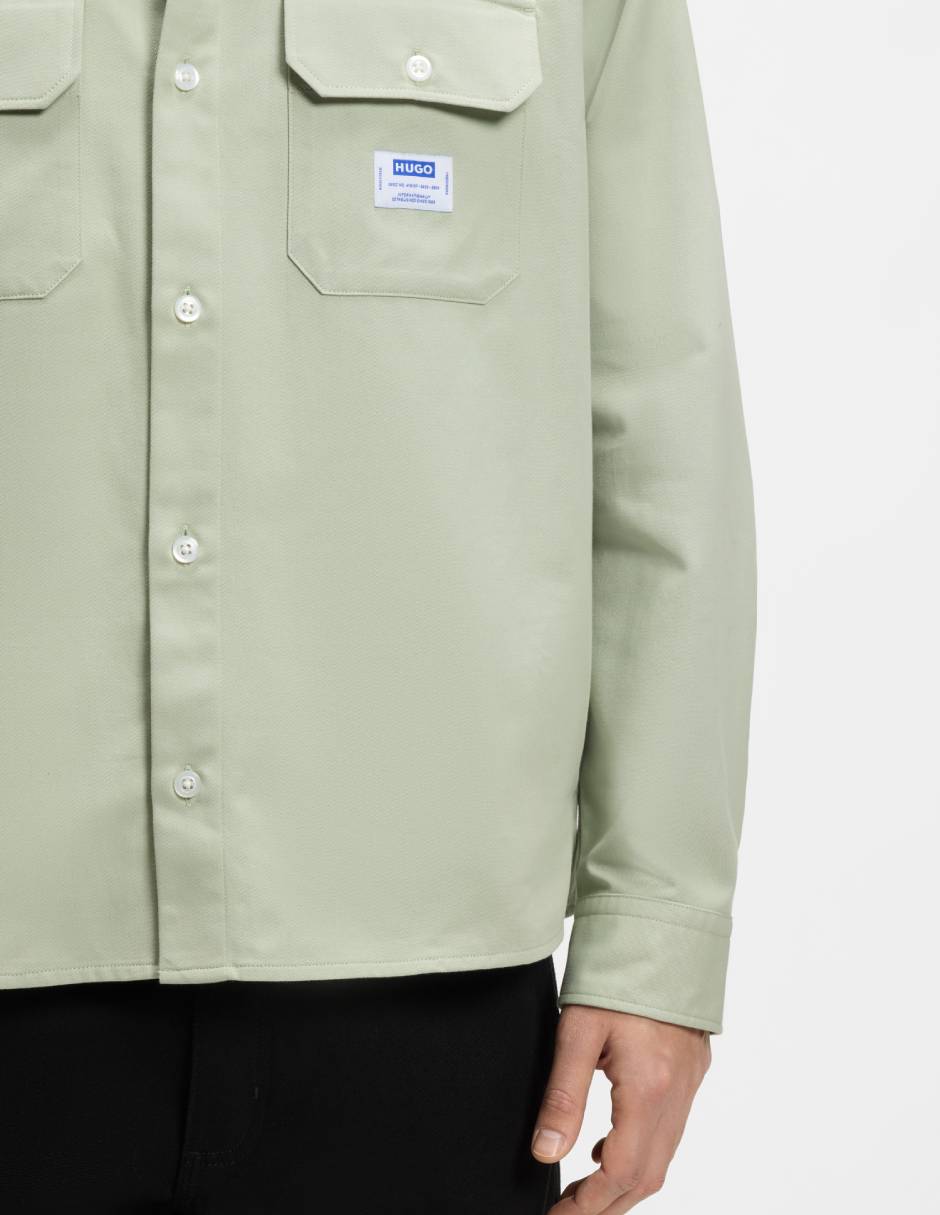 Camisa casual de algodón manga larga para hombre 2