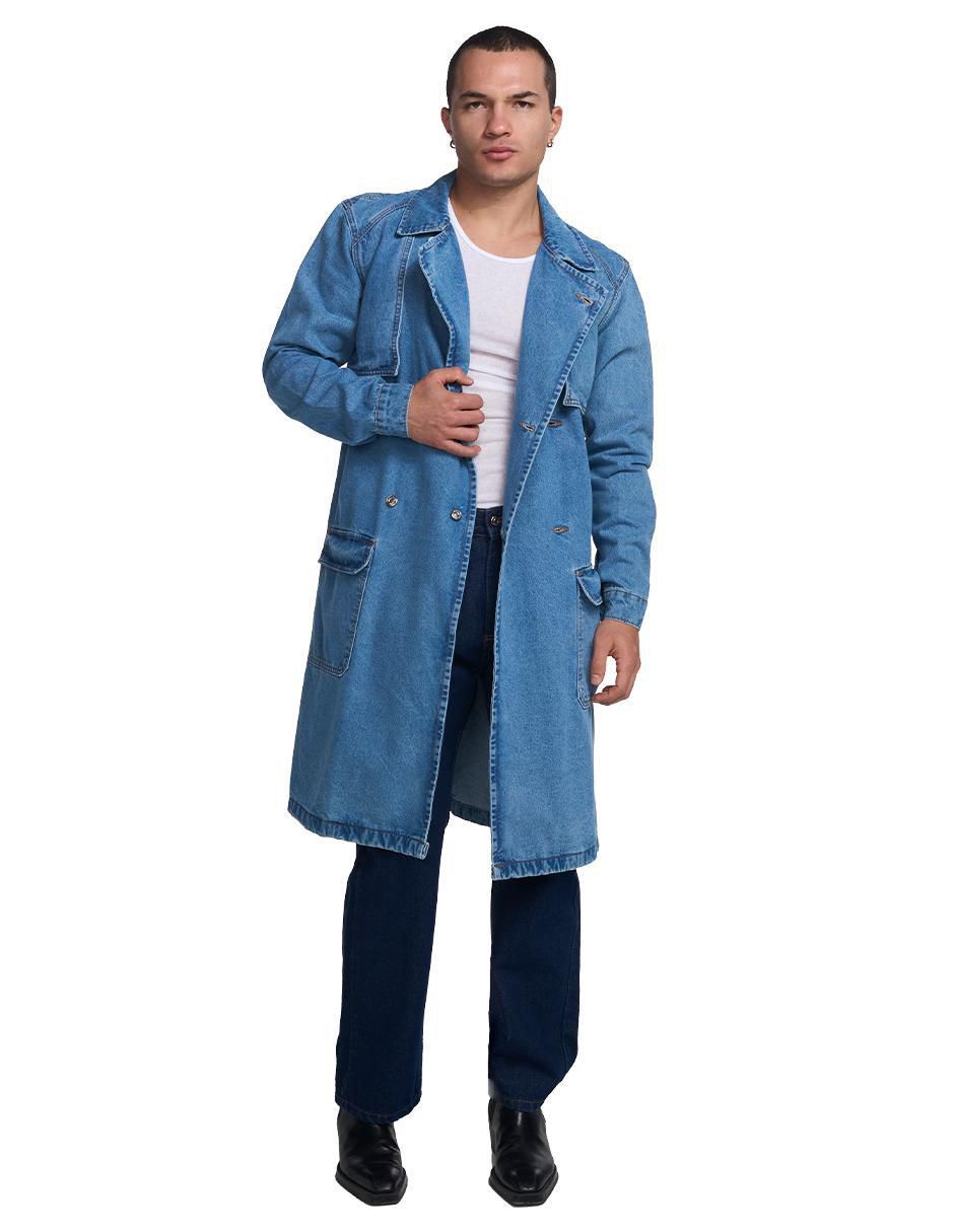Gabardina a la rodilla para hombre 2