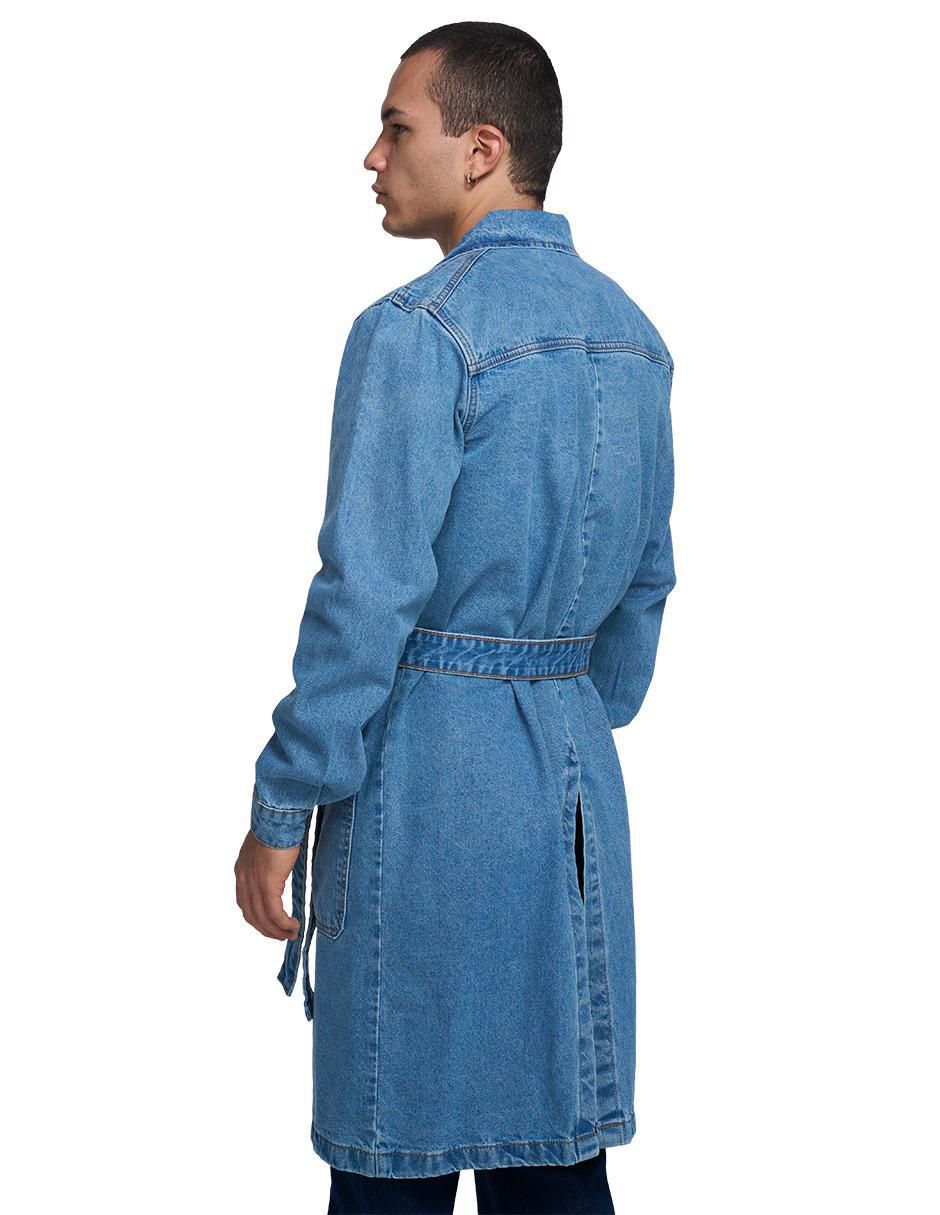 Gabardina a la rodilla para hombre