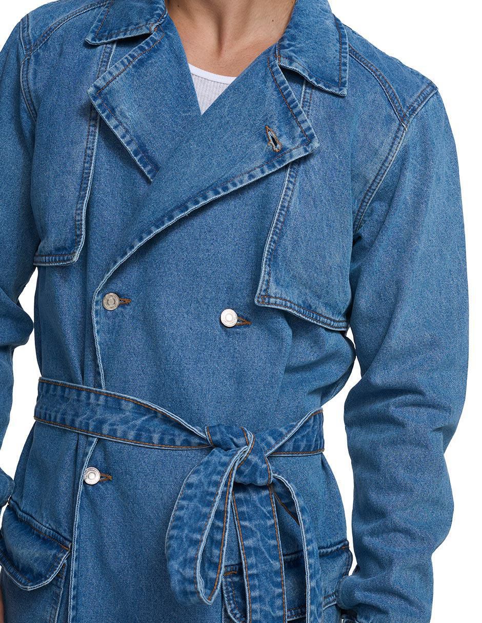 Gabardina a la rodilla para hombre