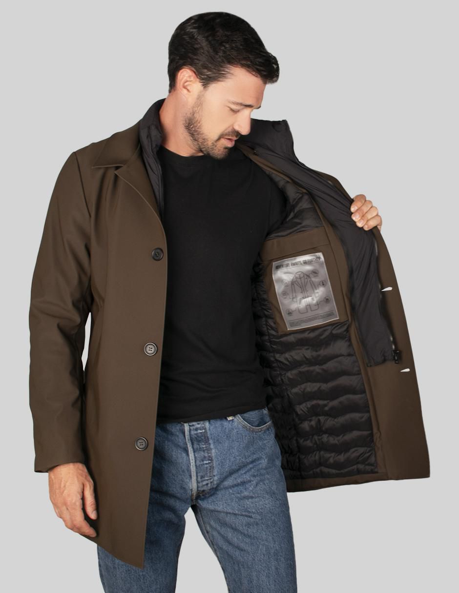 Gabardina corta para hombre 9