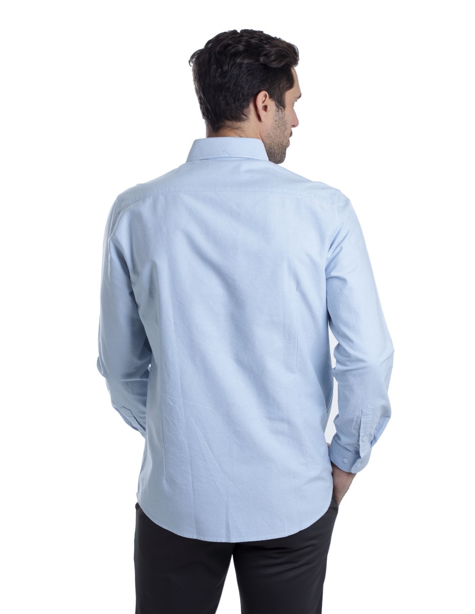Camisa casual manga larga para hombre