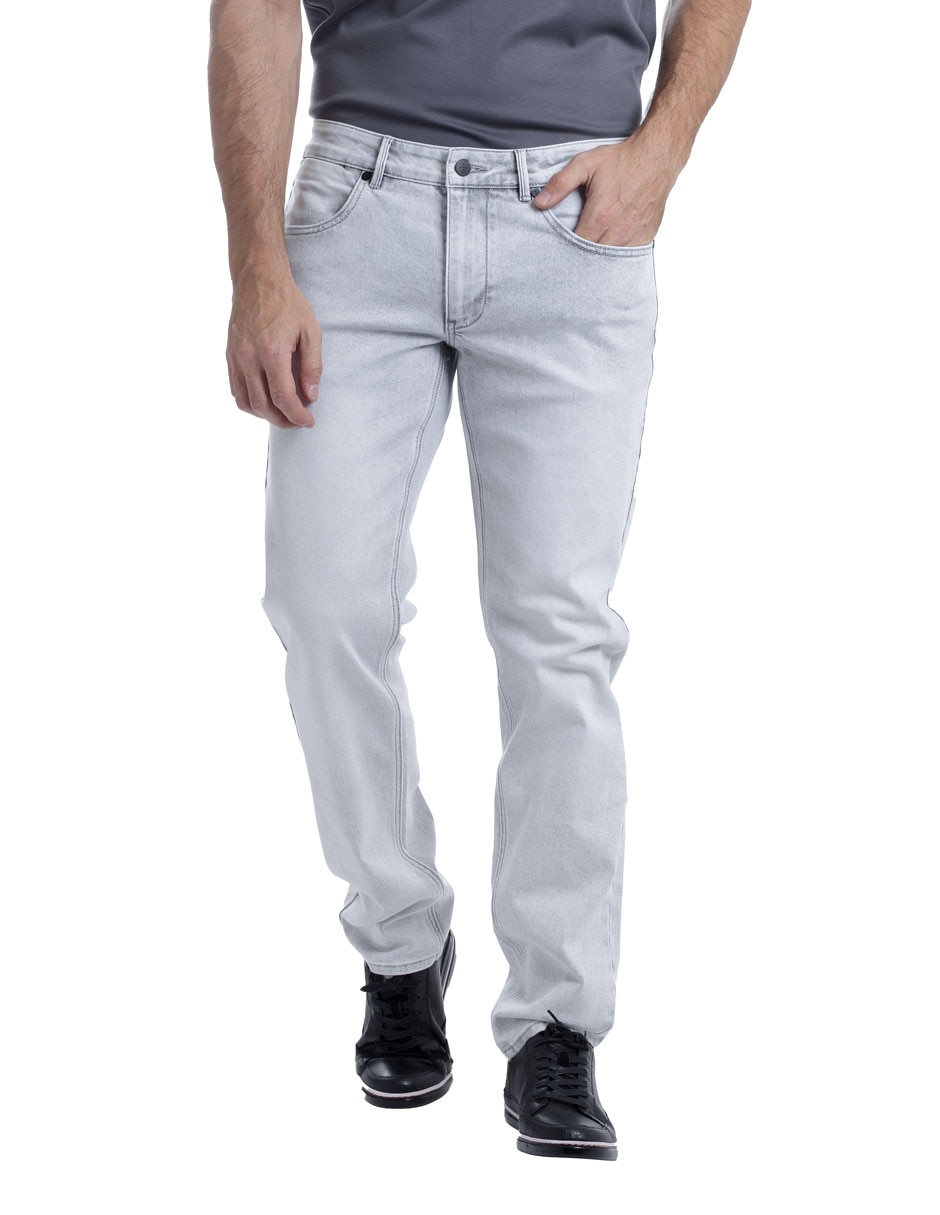 Jeans slim lavado medio para hombre 9