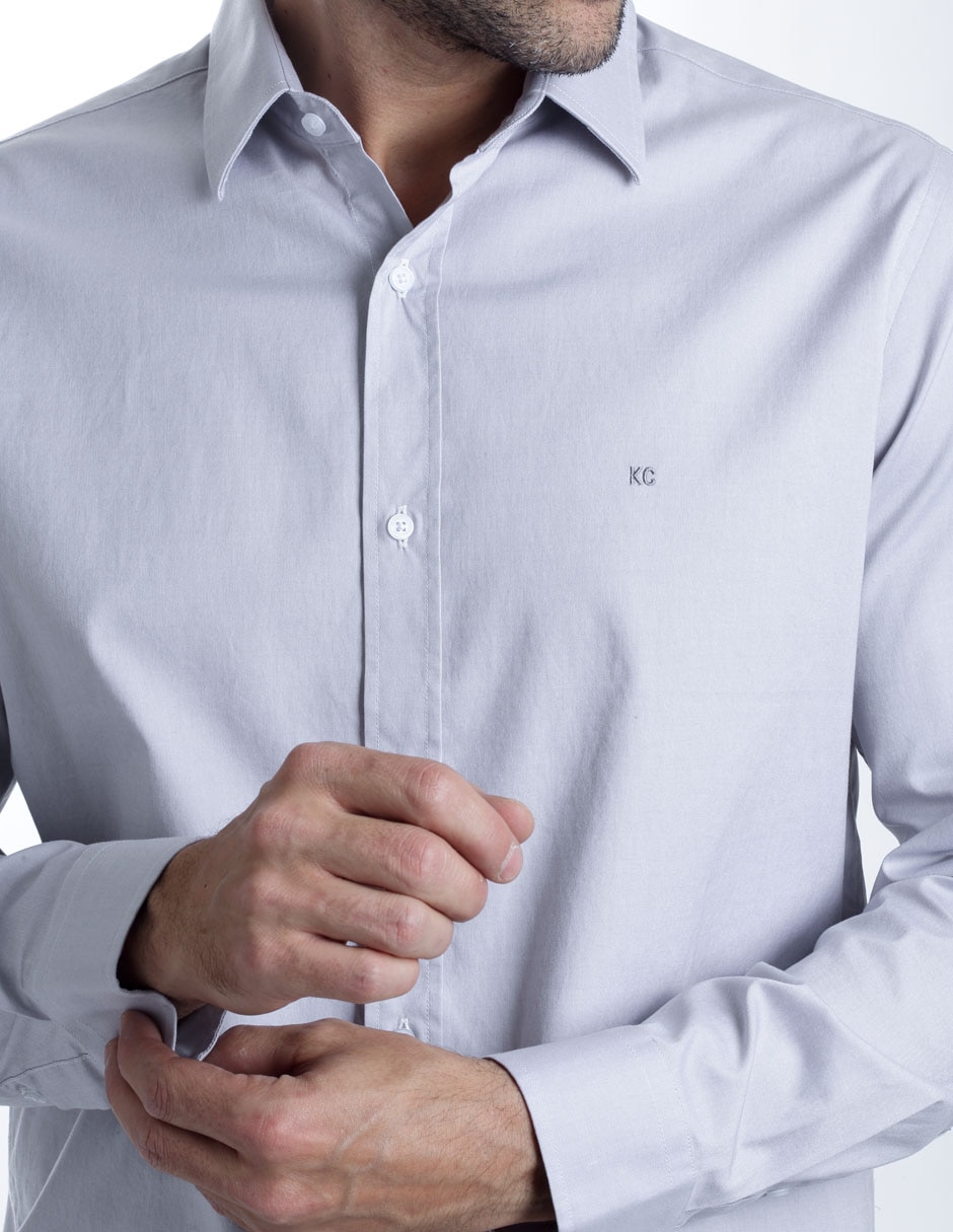 Camisa casual de algodón manga larga para hombre 4