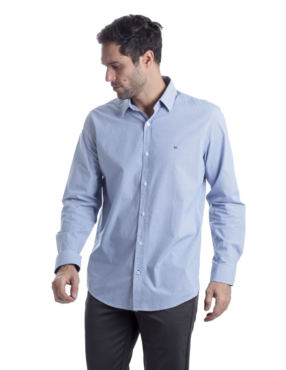 Camisa casual manga larga para hombre 3