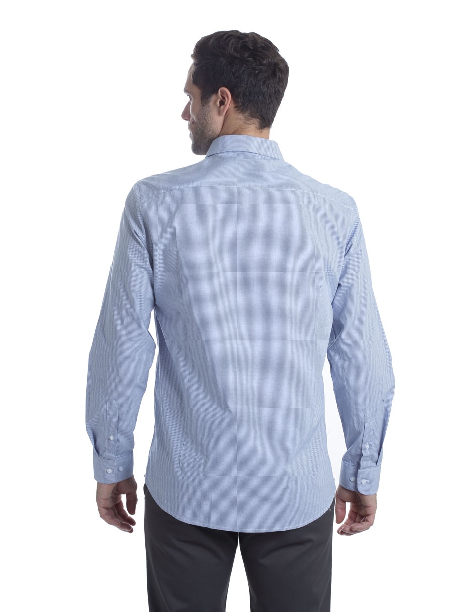 Camisa casual manga larga para hombre 2