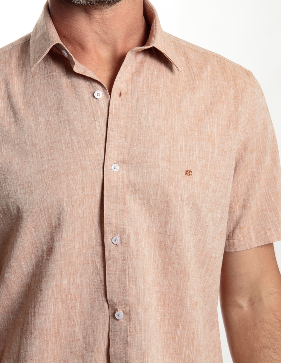 Camisa casual manga corta para hombre