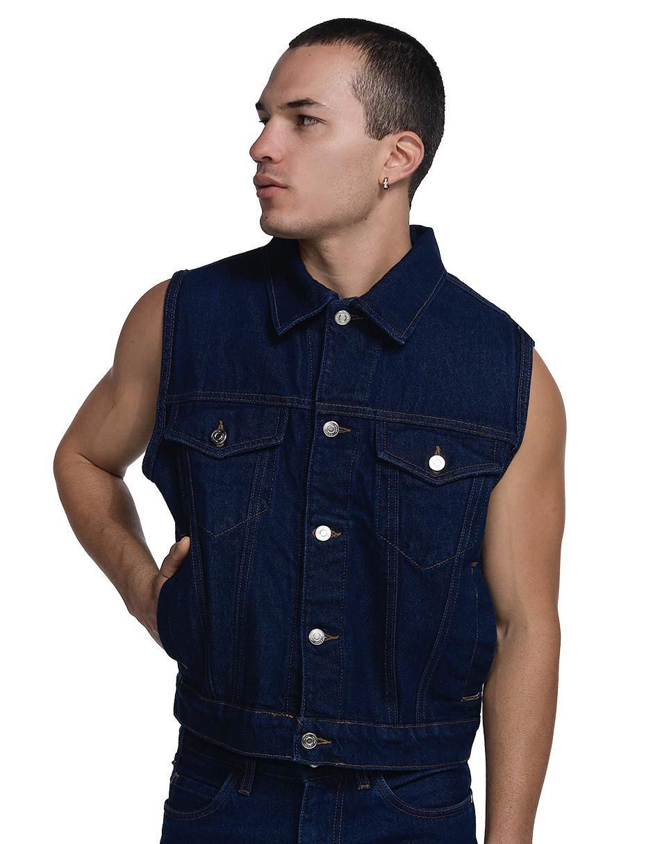 Chaleco mezclilla para hombre
