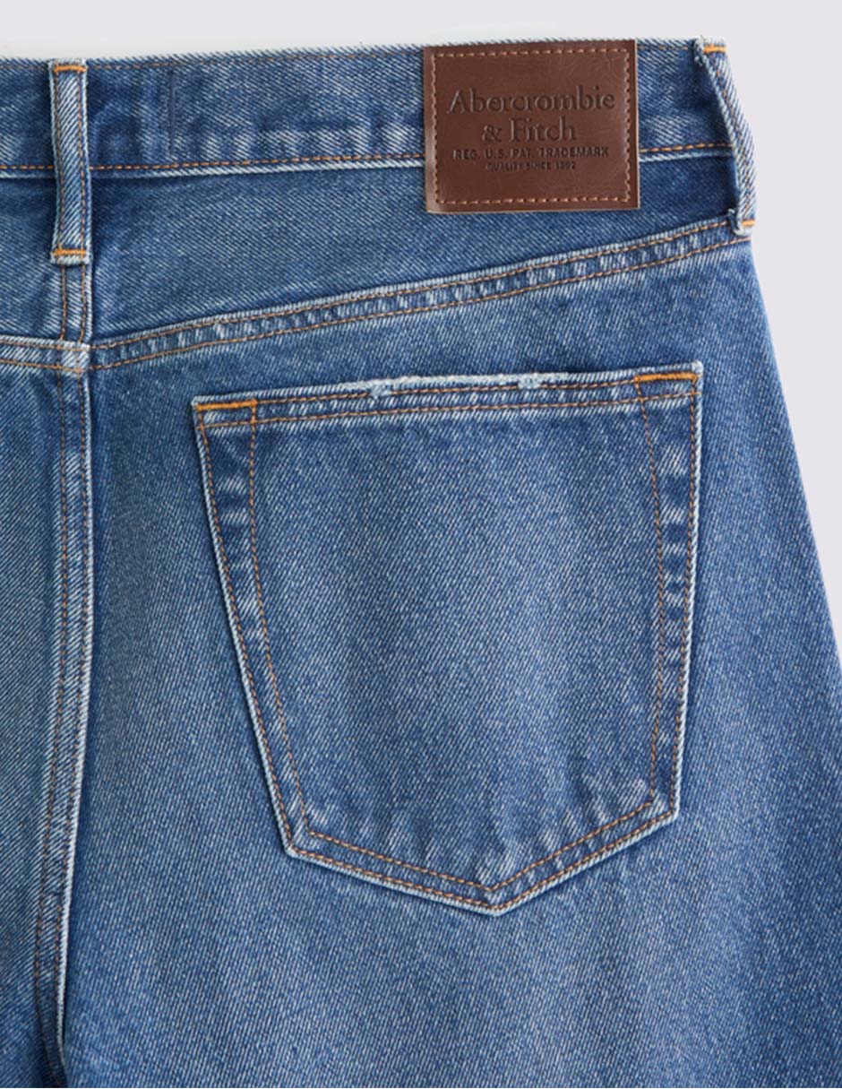 Jeans straight deslavado para hombre 2