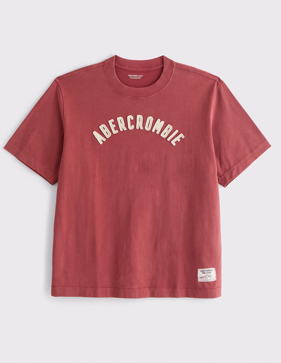 Playera Abercrombie & Fitch cuello redondo para hombre