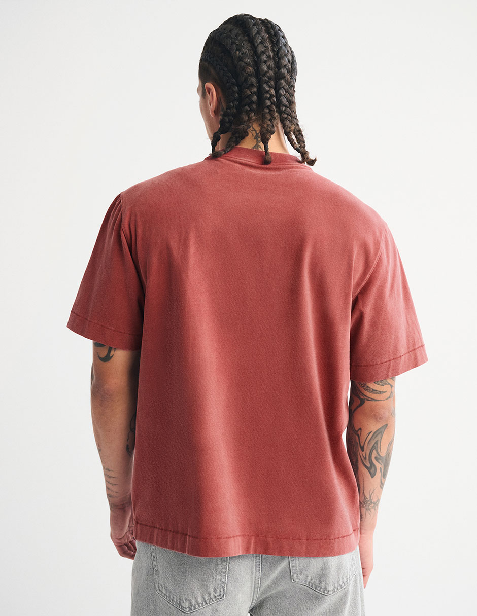 Playera Abercrombie & Fitch cuello redondo para hombre