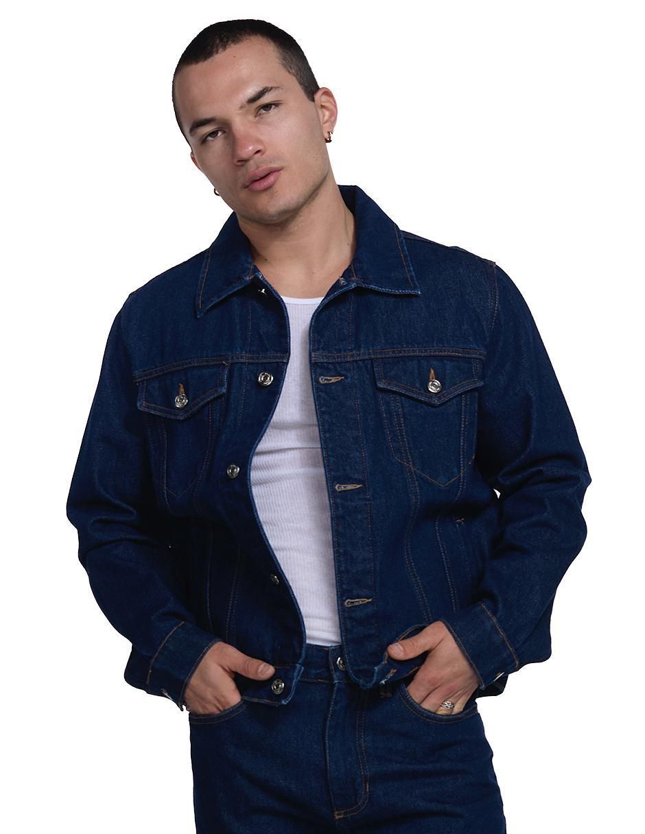Chamarra denim Vaquera de mezclilla para hombre Chamarra denim Vaquera de mezclilla para hombre