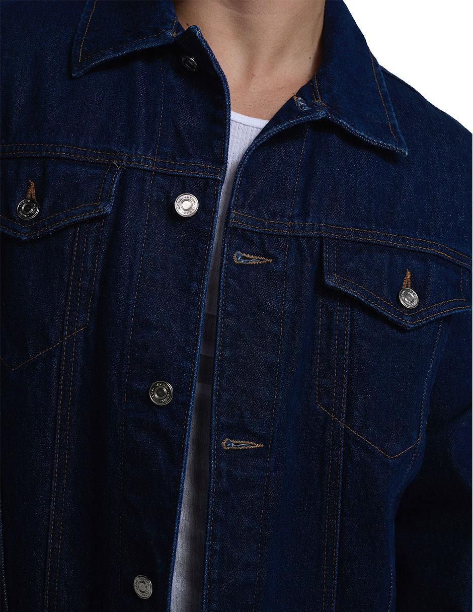 Chamarra denim Vaquera de mezclilla para hombre 4