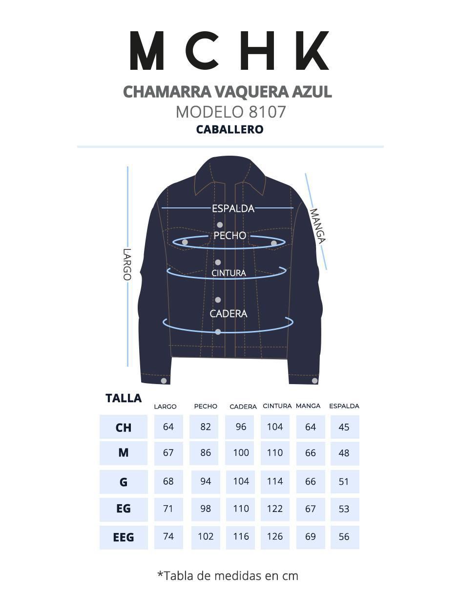 Chamarra denim Vaquera de mezclilla para hombre 5