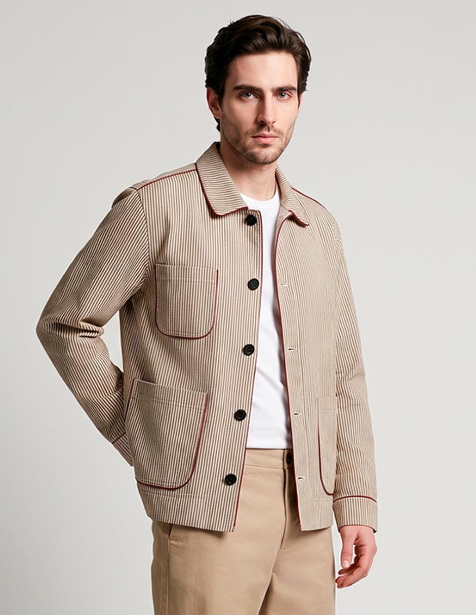 Chamarra casual pompeII con bolsillos para hombre