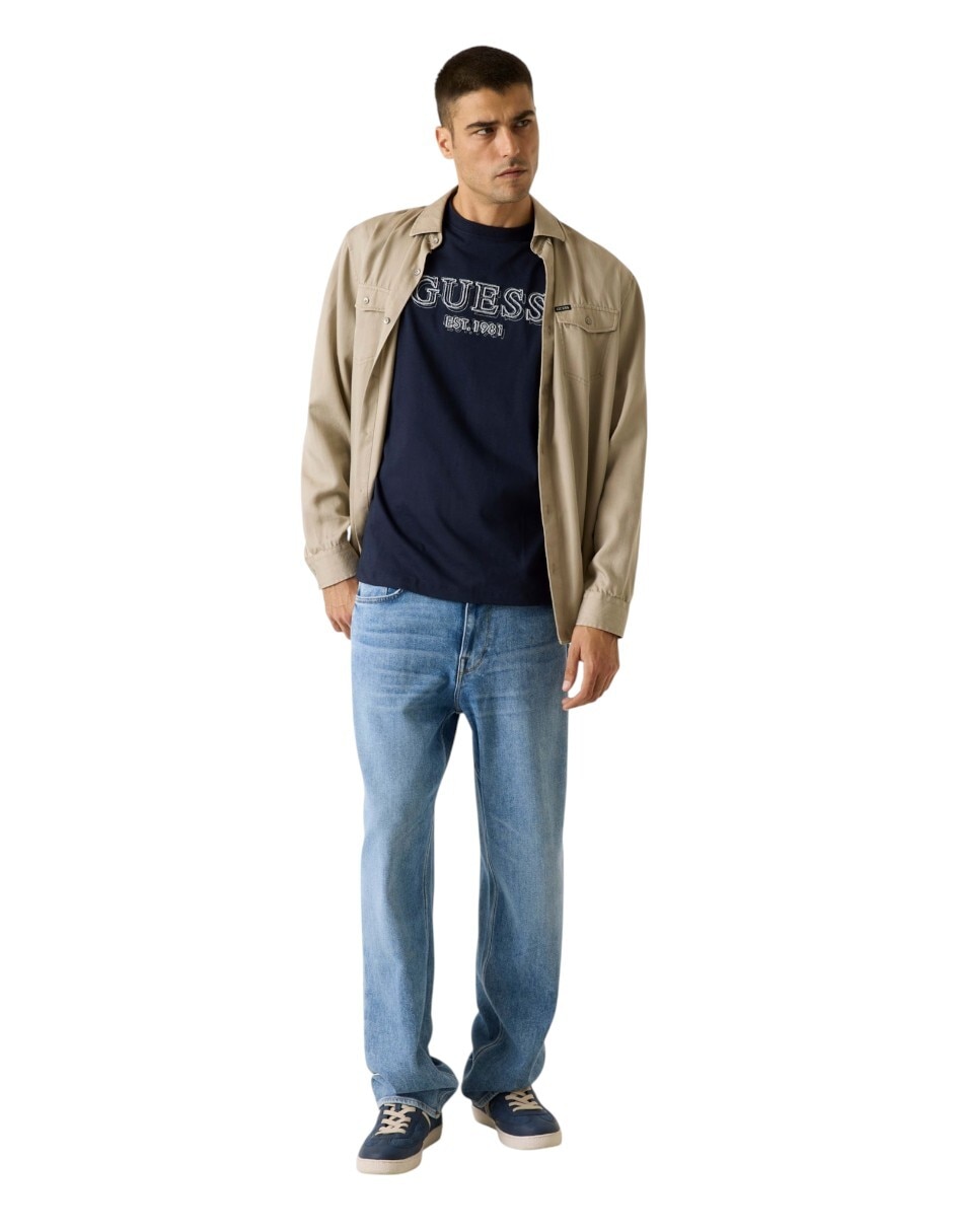 Playera Guess cuello redondo para hombre
