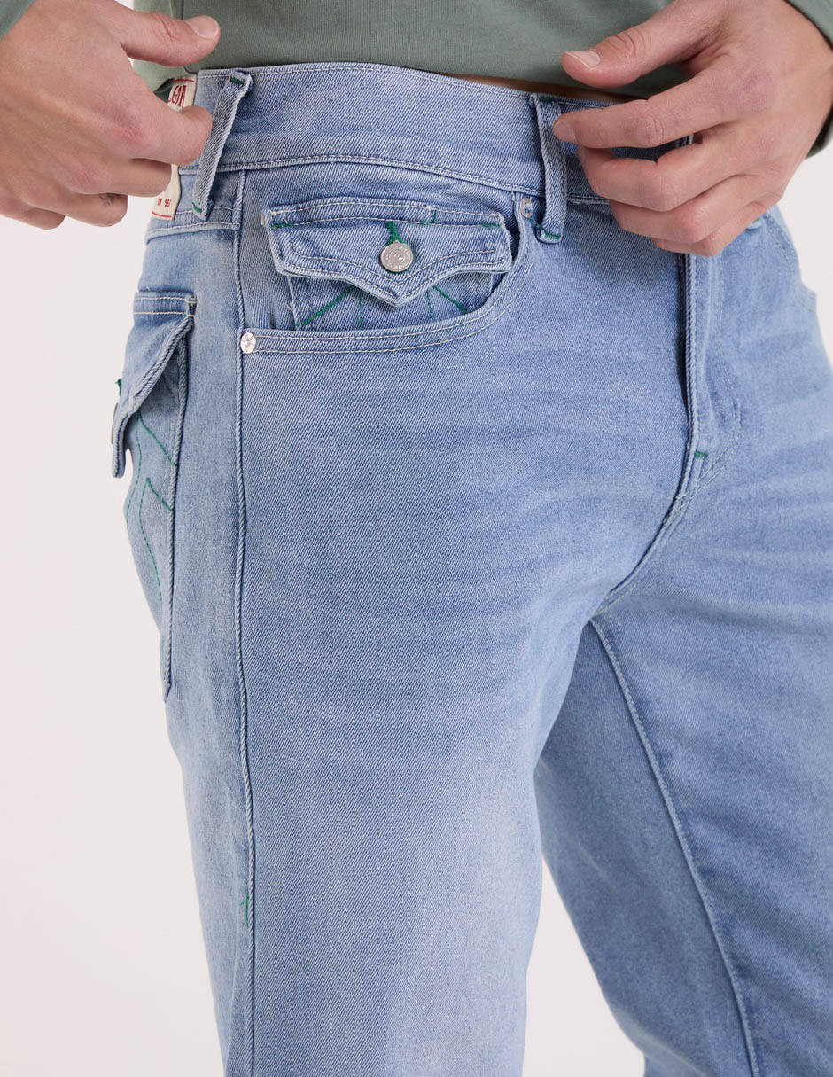 Jeans slim deslavado para hombre 10
