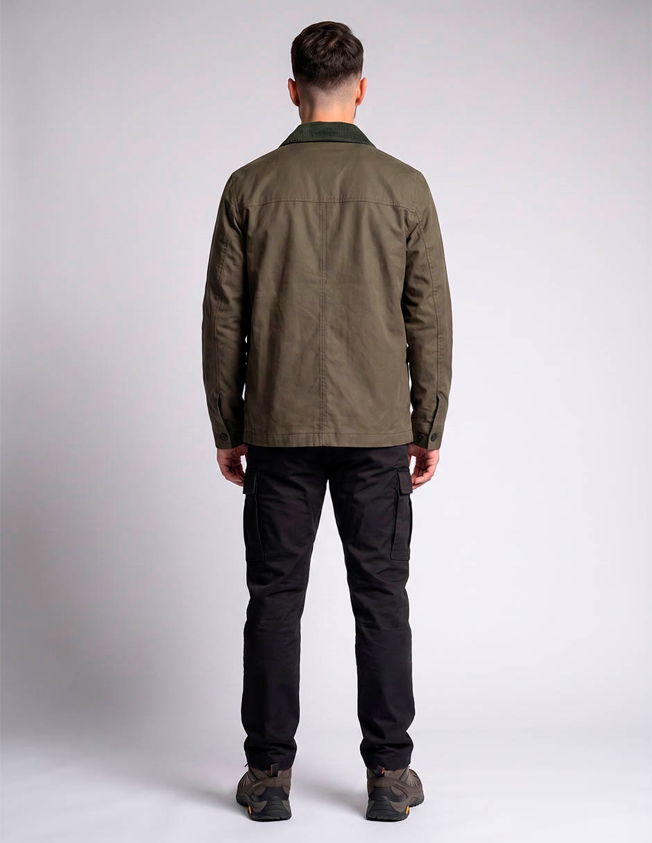 Chamarra casual con bolsillos para hombre