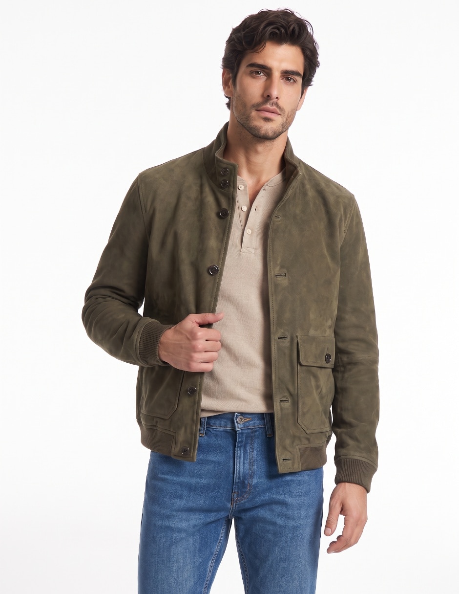 Chamarra con bolsillos para hombre Chamarra con bolsillos para hombre