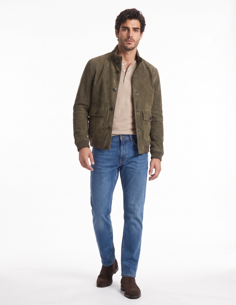 Chamarra con bolsillos para hombre 3