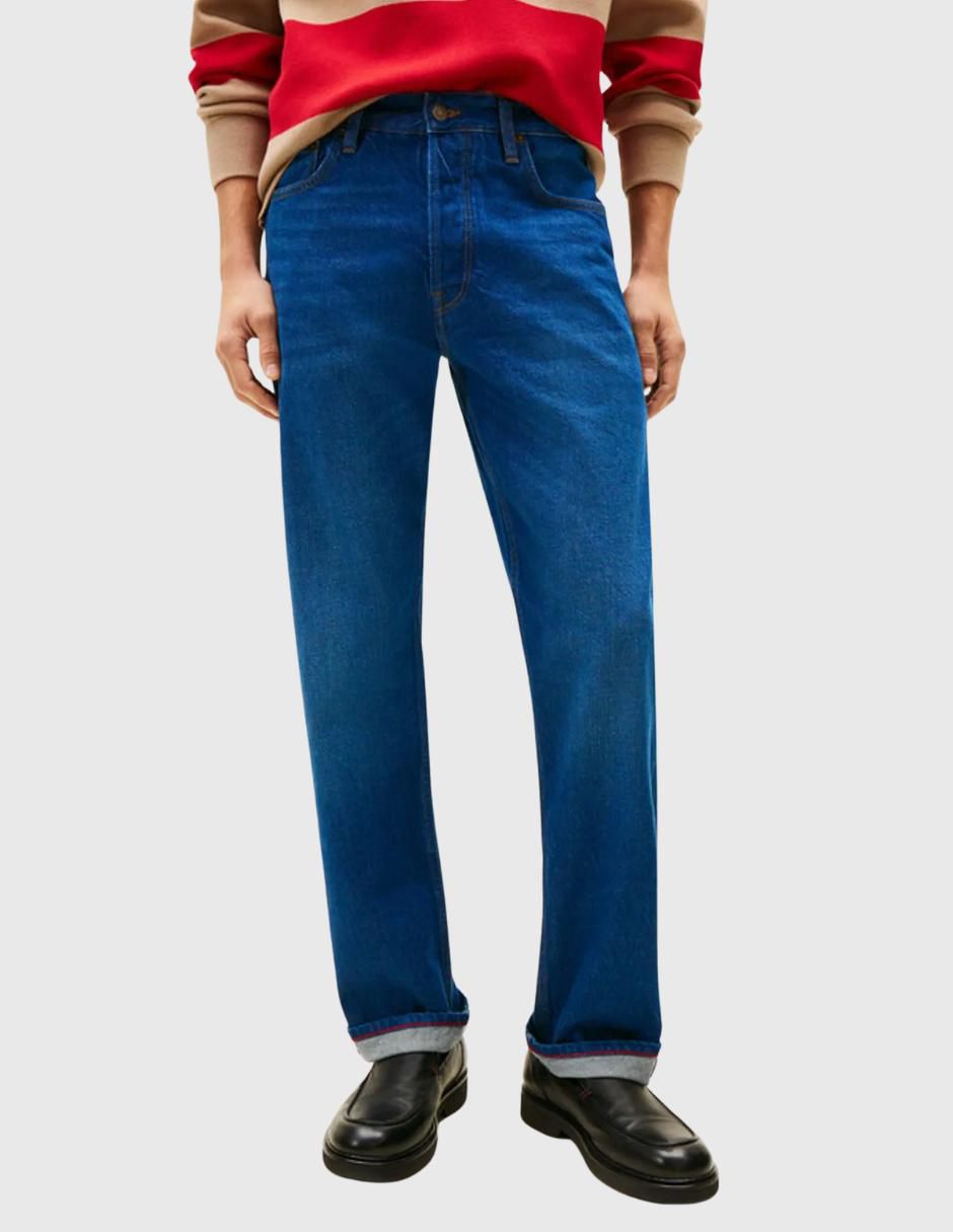 Jeans regular Tommy lavado desgastado para hombre Jeans regular Tommy lavado desgastado para hombre