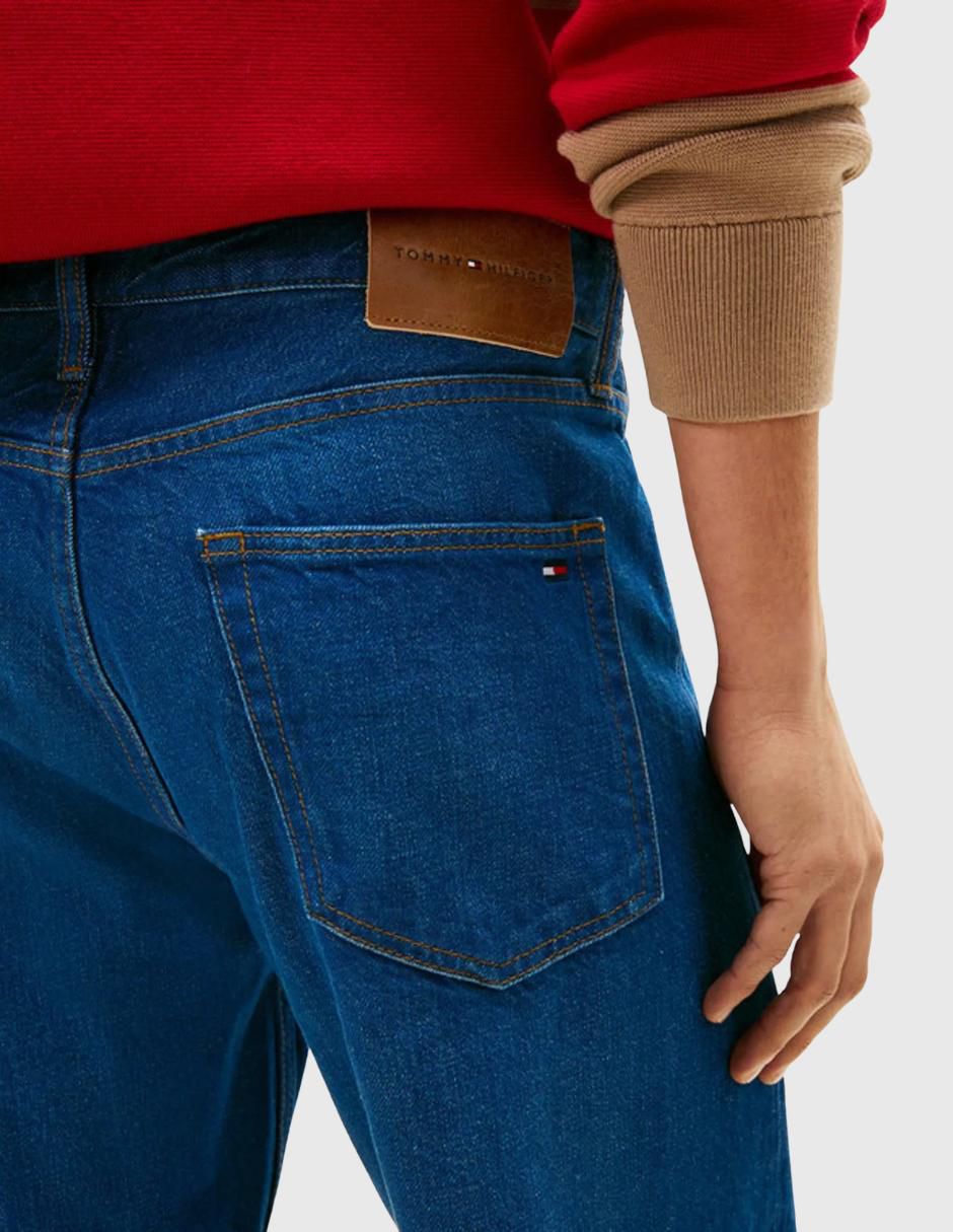Jeans regular Tommy lavado desgastado para hombre 3