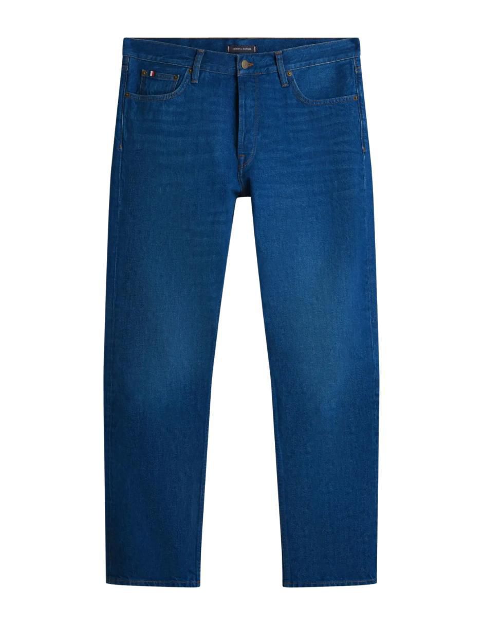 Jeans regular Tommy lavado desgastado para hombre 4