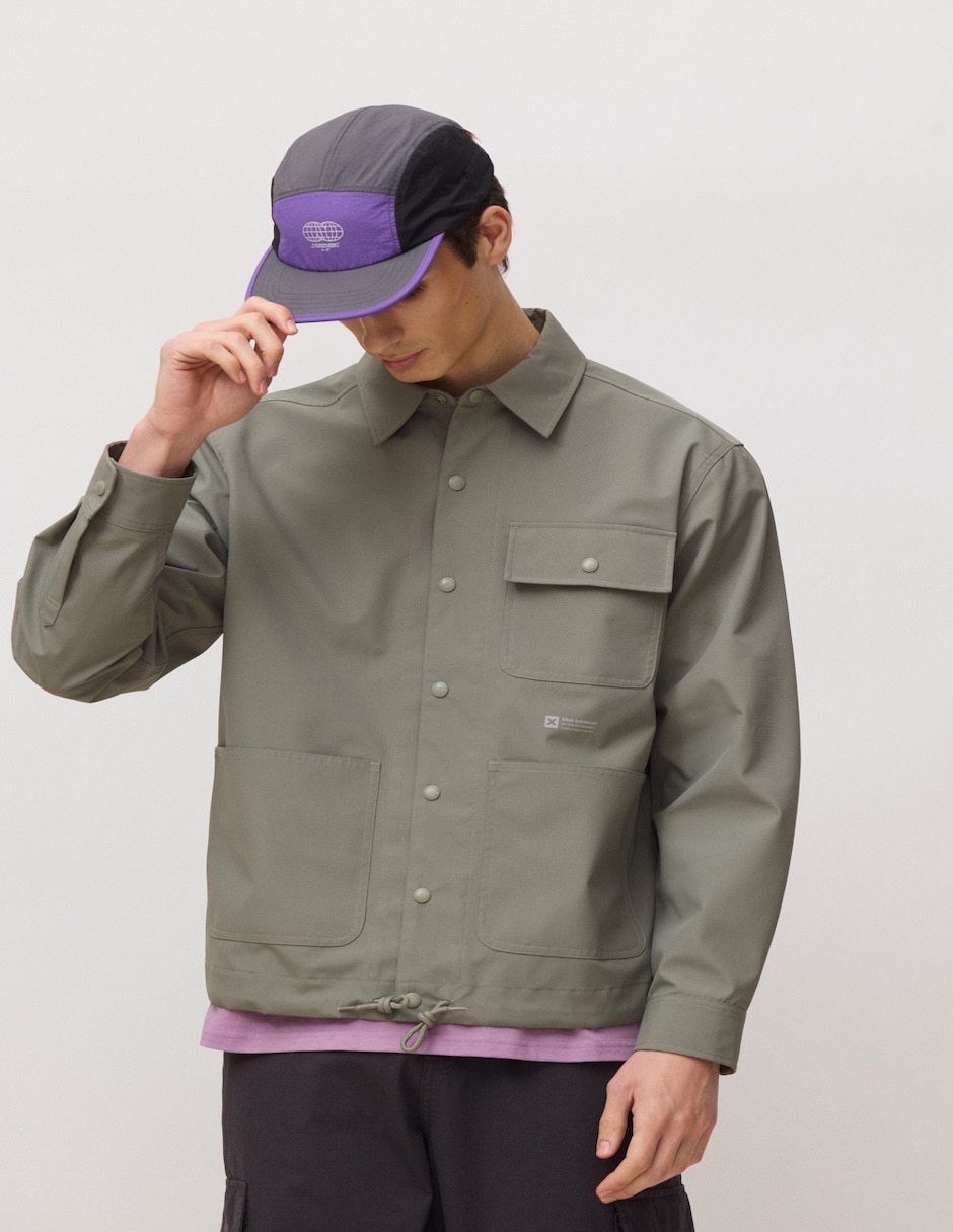 "chamarra" casual primavera-verano no "de" poliamida con bolsillos "para hombre" 2