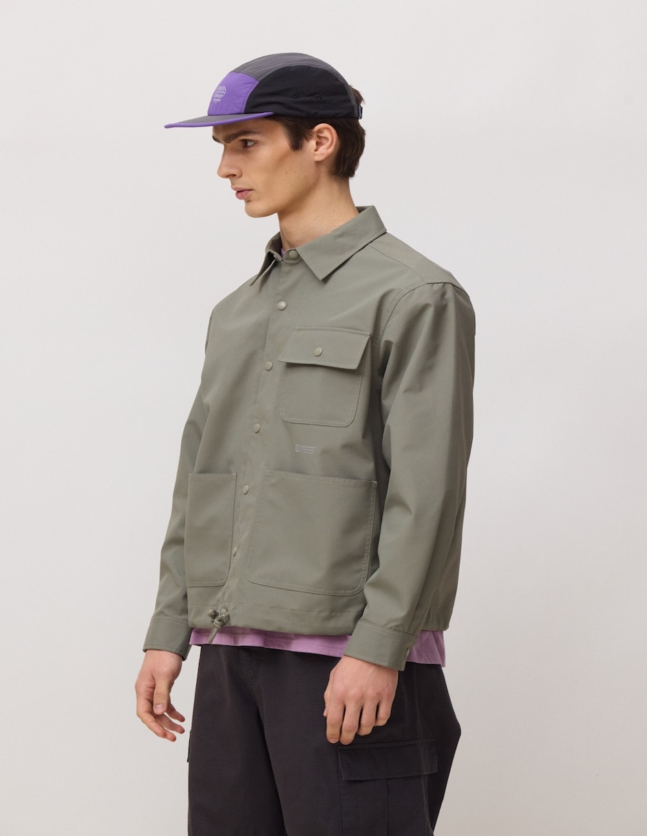 "chamarra" casual primavera-verano no "de" poliamida con bolsillos "para hombre" 3