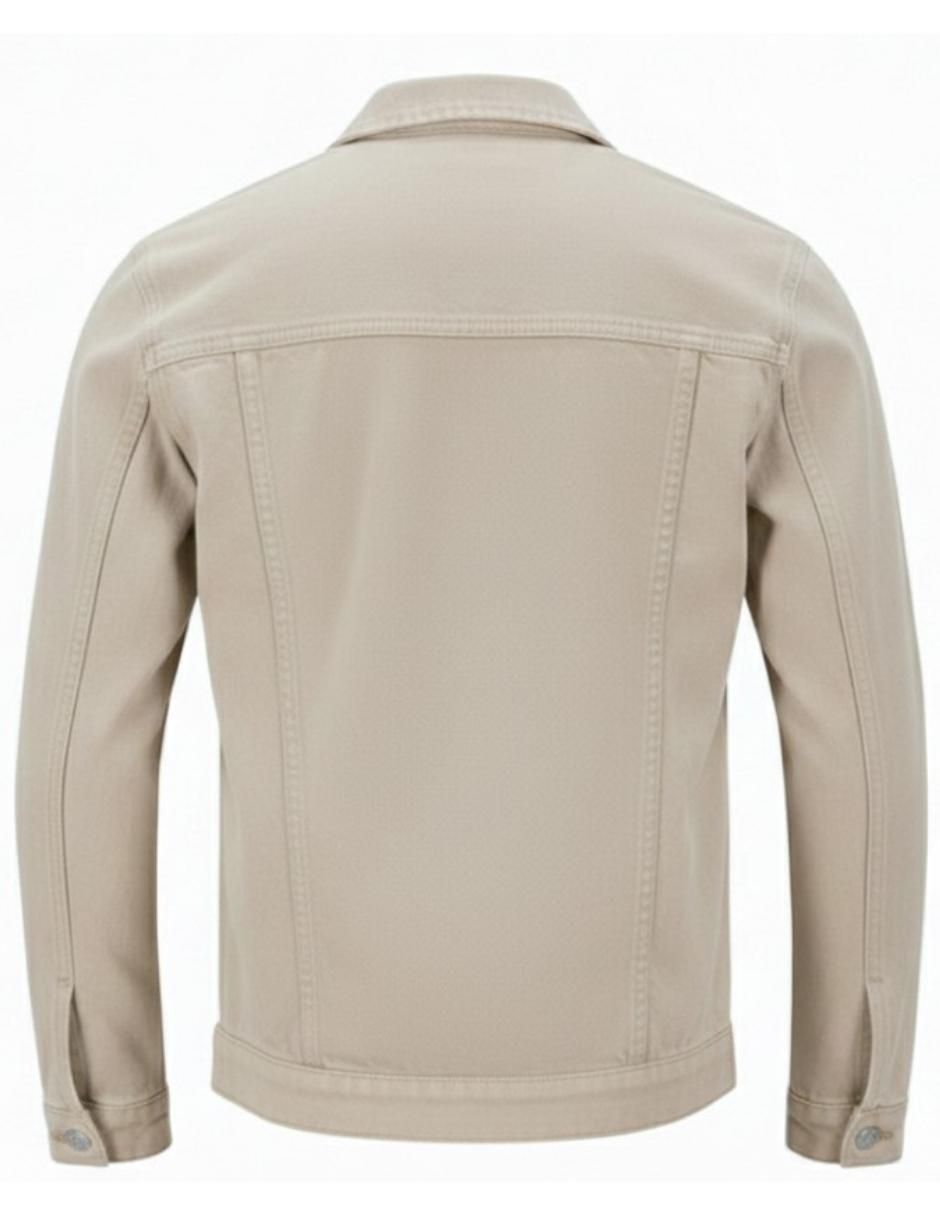 Chamarra denim de mezclilla con bolsillos para hombre 5