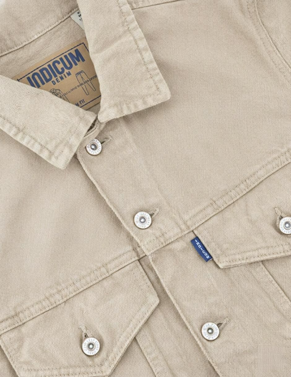 Chamarra denim de mezclilla con bolsillos para hombre 7