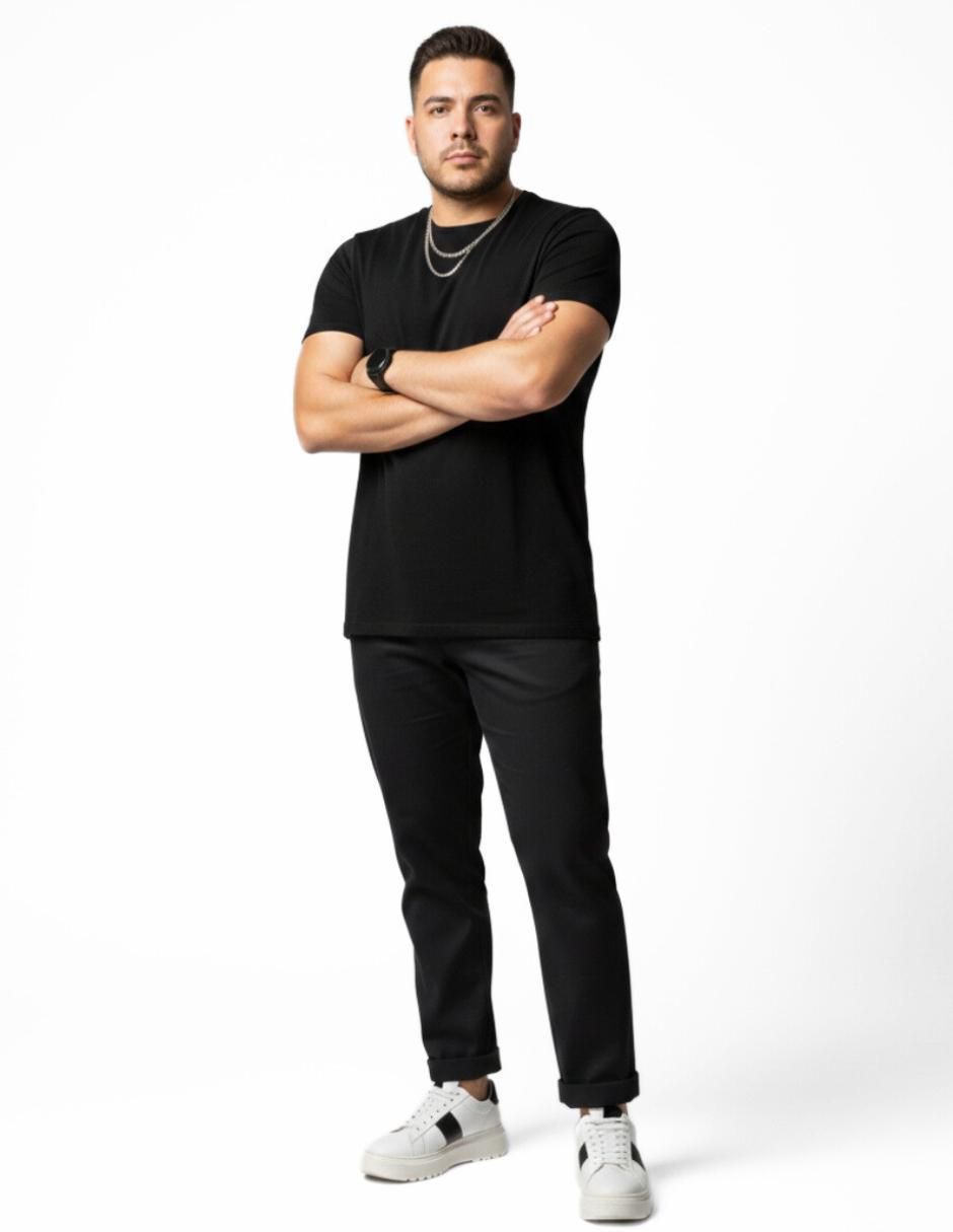 Set playera cuello tortuga para hombre 4