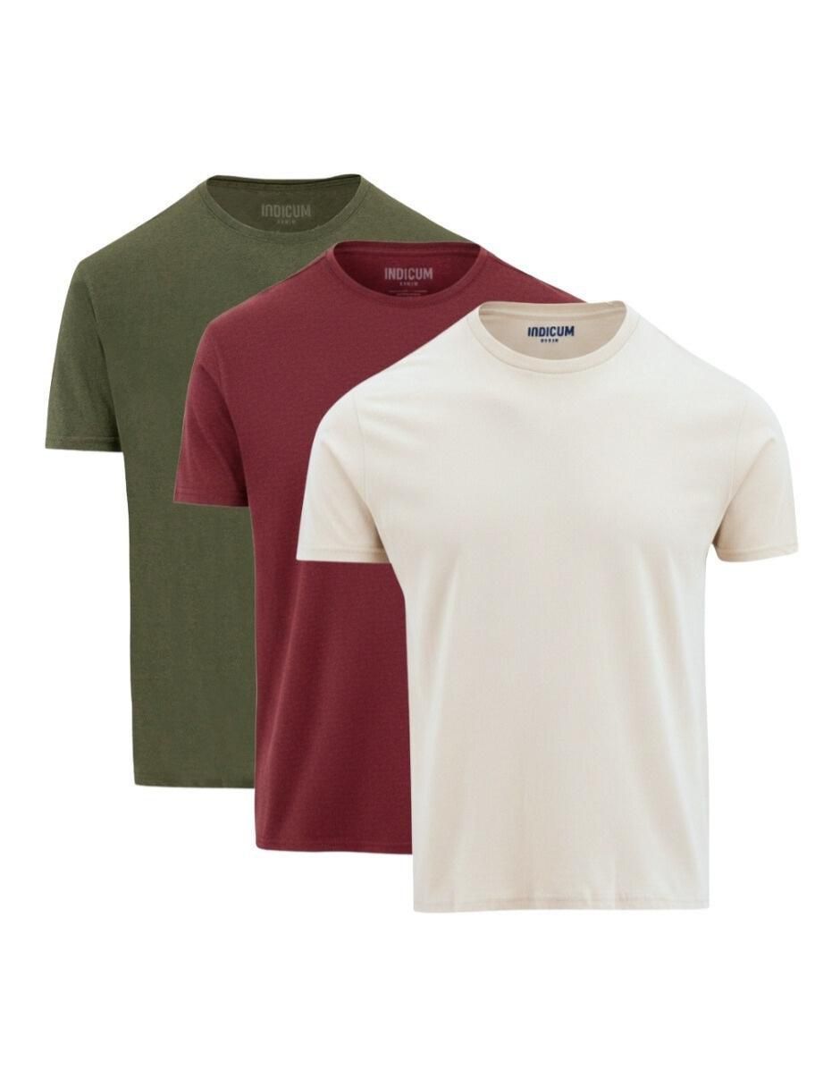 Set playera cuello redondo para hombre Set playera cuello redondo para hombre