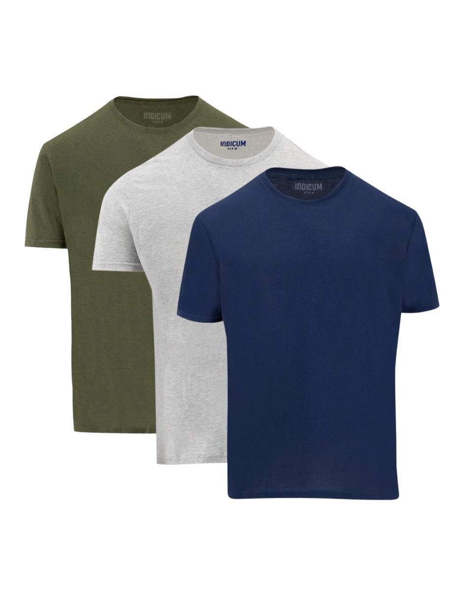 Set playera cuello redondo para hombre Set playera cuello redondo para hombre