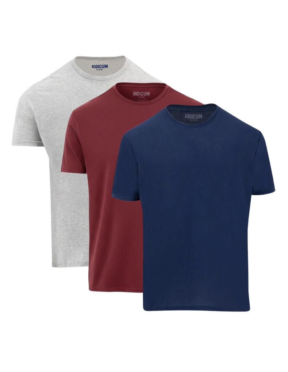 Set playera cuello redondo para hombre Set playera cuello redondo para hombre