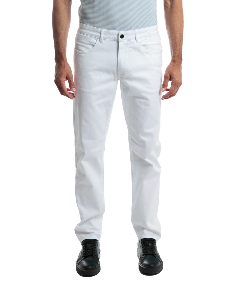 Pantalón slim de algodón para hombre 1