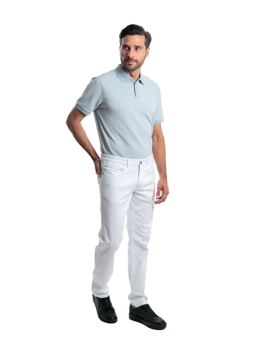 Pantalón slim de algodón para hombre 6
