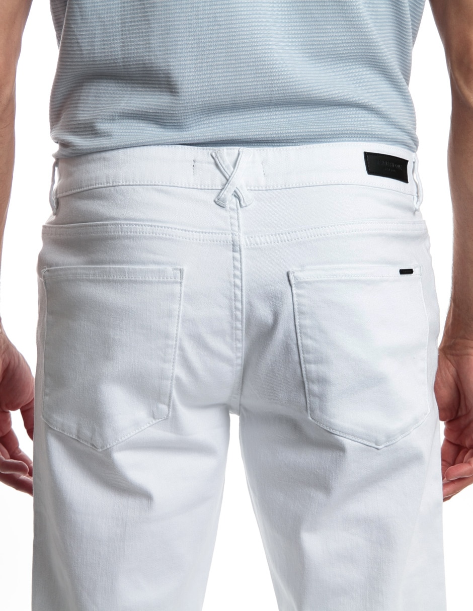 Pantalón slim de algodón para hombre 9